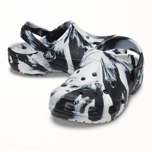 Black and White Crocs J3 Marbled